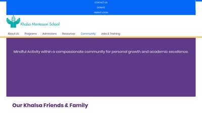 Community - Khalsa Montessori School