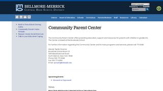 
                            4. Community Parent Center - Bellmore-Merrick Central High School ... - Bellmore Merrick Parent Portal