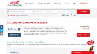 
Compare Quotes & Reviews - AllClear Travel Insurance  
