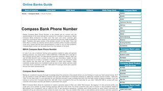 
                            7. Compass Bank Phone Number - Online Banks Guide - Compasspc Portal