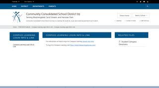 
Compass Learning Login Info & Link - CCSD93
