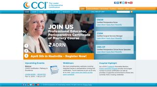 Competency & Credentialing Institute: Periop Certification - Cci Online Portal