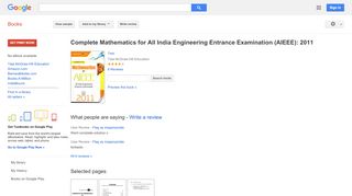 
                            8. Complete Mathematics for All India Engineering Entrance ... - Be2 Ca Portal