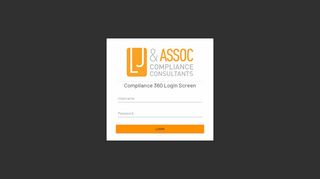 
                            6. Compliance 360 Login Screen - Compliance 360 Secure Portal