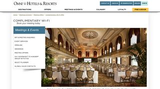 
Complimentary Wi-Fi Group Offer | Meetings | Omni Hotels ...  
