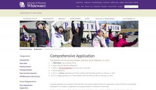 
                            5. Comprehensive Application | University of Wisconsin ... - UW-Whitewater - Uww Housing Portal