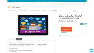 
                            6. CompuScholar: Digital Savvy Online Course - Sonlight - Learning Compuscholar Portal
