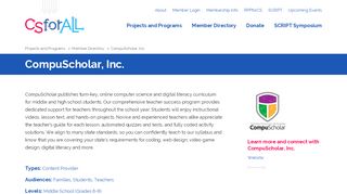 
                            8. CompuScholar, Inc. | CSforALL - Learning Compuscholar Portal