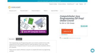 
                            5. CompuScholar Java Programming Online Course | Sonlight - Learning Compuscholar Portal
