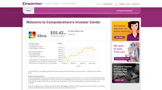 
                            7. Computershare Investor Center - United States - Altria Portal