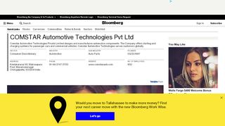
                            4. COMSTAR Automotive Technologies Pvt Ltd.: Private Company ... - Comstar Automotive Supplier Portal