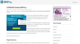 
                            8. CONEXIS Bill Pay Online, Login, Customer Service & Sign-In ... - Mybenefits Conexis Com Portal