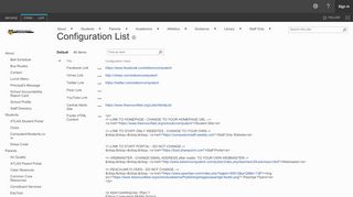 
                            5. Configuration List - Default - FUSD Mobile QA - Fresno Unified Staff Portal