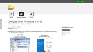 
                            4. Configure Email for Outlook (IMAP) - Rockwood IT ... - Acuren - Acuren Email Portal