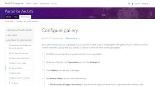 
                            5. Configure gallery—Portal for ArcGIS (10.7) | ArcGIS Enterprise - Gallery Portal