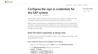 
                            9. Configure the sign in credentials for the SAP system - BizTalk ... - Sap System Credentials Portal