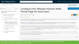 
                            1. Configure the VMware Horizon Web Portal Page for End Users - Vmware Horizon Web Portal