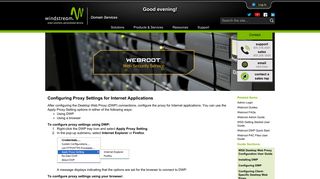 
                            6. Configuring Proxy Settings for Internet Applications - Windstream Business Net Portal Proxy