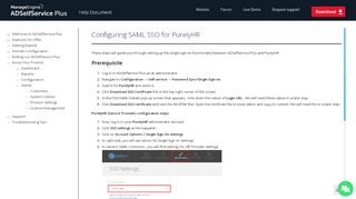 
Configuring SAML SSO for PurelyHR - ManageEngine

