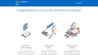 
                            4. Congratulations on Your Recent Vehicle Purchase! - RBC ... - Rbc Auto Loan Portal