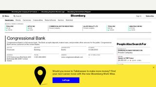 Congressional Bank - Company Profile and News ... - Congressional Bank Portal