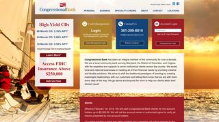 Congressional Bank – Manage Your Money Safely - Congressional Bank Portal