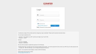 
                            5. CONIFER Login - Conifer Health Solutions Portal