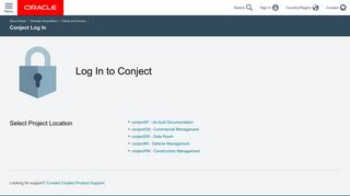 
                            2. Conject Log In | Oracle - Mybiw Portal