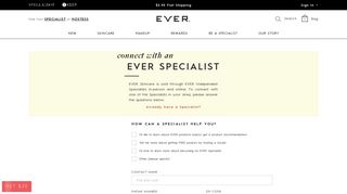 
                            3. Connect - Ever - Ever Skin Care Portal