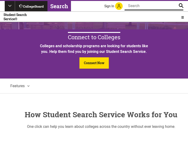 
                            9. Connect to Colleges - Student Search Service | College Board