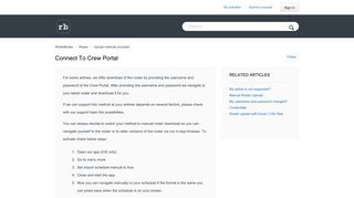 
Connect to Crew Portal – RosterBuster
