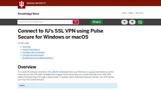 
                            7. Connect to IU's SSL VPN using Pulse Secure for Windows or ... - Pulse Connect Portal