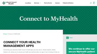 
                            5. Connect to MyHealth | Lafayette General Health - Lafayette General Patient Portal