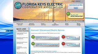 
                            2. Connect/Disconnect - Florida Keys Electric Cooperative - Fkec Portal