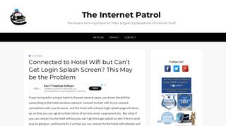 
                            5. Connected to Hotel Wifi but Can't Get Login Splash Screen? This January ... - Hyatt Wifi Portal