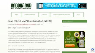
                            7. Connecticut MMP Qualifying Patient FAQ - Dabbin Dad ... - Ct Mmp Portal