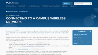 
                            3. Connecting to a campus wireless network | UCLA IT Services - Ucla Wifi Portal