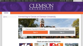
                            6. Connecting to Canvas at Clemson University | Clemson ... - Clemson Portal