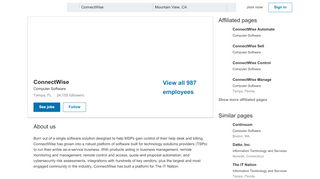 
ConnectWise | LinkedIn  
