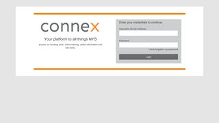 
conneX | Log in  
