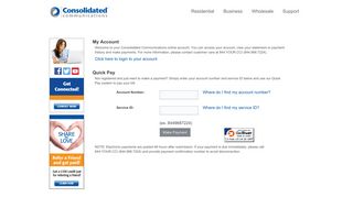 
                            6. Consolidated Communications Customer Portal