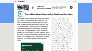 
Consolidated Credit Counseling Services Client Login - CC ...
