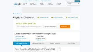 
                            5. Consolidated Medical Practices Of Memphis PLLC in Collierville, TN - Consolidated Medical Practices Of Memphis Patient Portal
