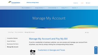 
                            1. Constellation Customers – Manage Your Energy Account ... - My Constellation Portal