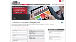 
                            6. Construction Projects & Bidding Platform - Dodge Data ... - Dodge Bid Pro Portal