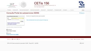 
                            4. Consulta Portal de autoservicios SEMS - Cetis 156 - Portalautoservicios Sems Gob Mx Portal