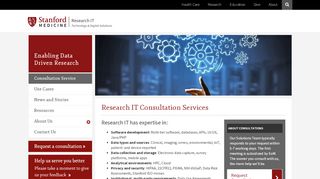 Consultation Service | Research IT | Stanford Medicine - Stanford Redcap Portal
