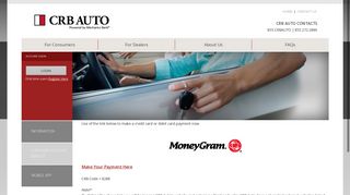 
                            3. Consumer Account Services - CRB Auto - California Republic Bank Auto Finance Portal