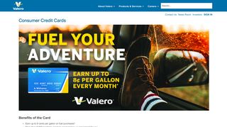 
Consumer Credit Cards - Valero  
 