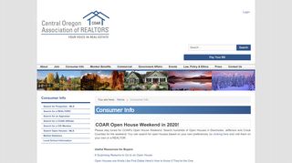 
                            8. Consumer Info - Central Oregon Association of REALTORS® - Coar Mls Portal